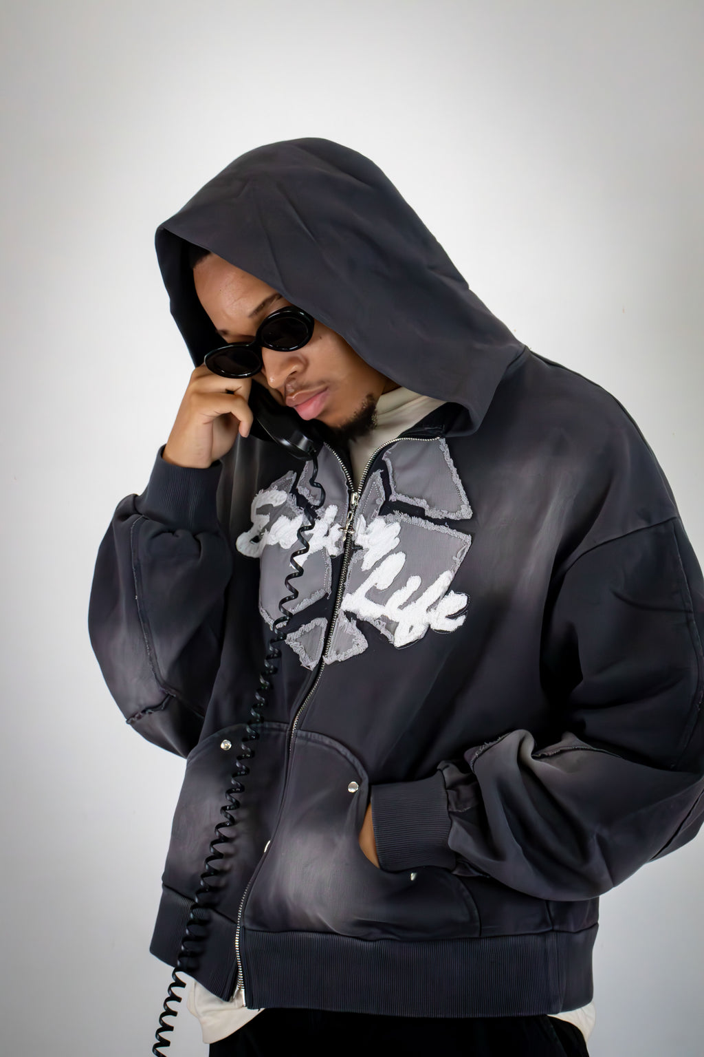 "Moments" Enjoy Life Zip-Up Hoodie • Onyx