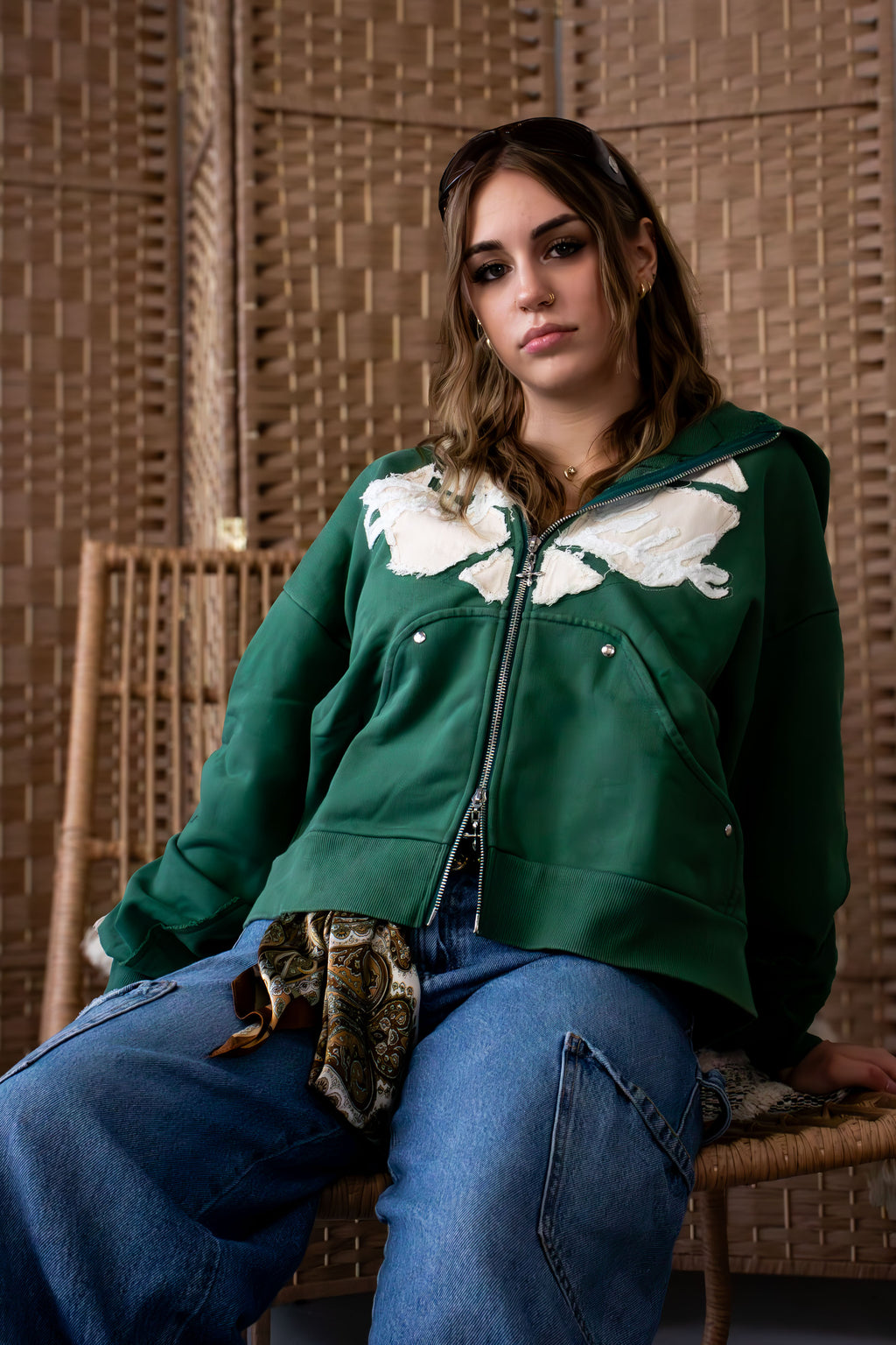 "Moments" Enjoy Life Zip-Up Hoodie • Jade