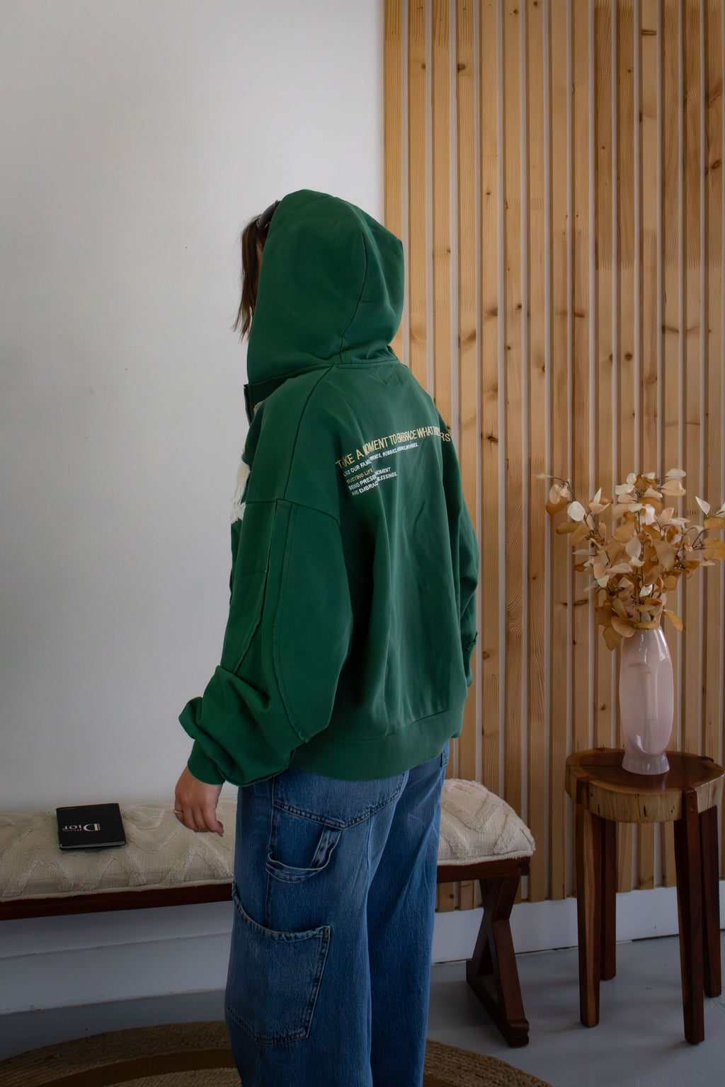 "Moments" Enjoy Life Zip-Up Hoodie • Jade
