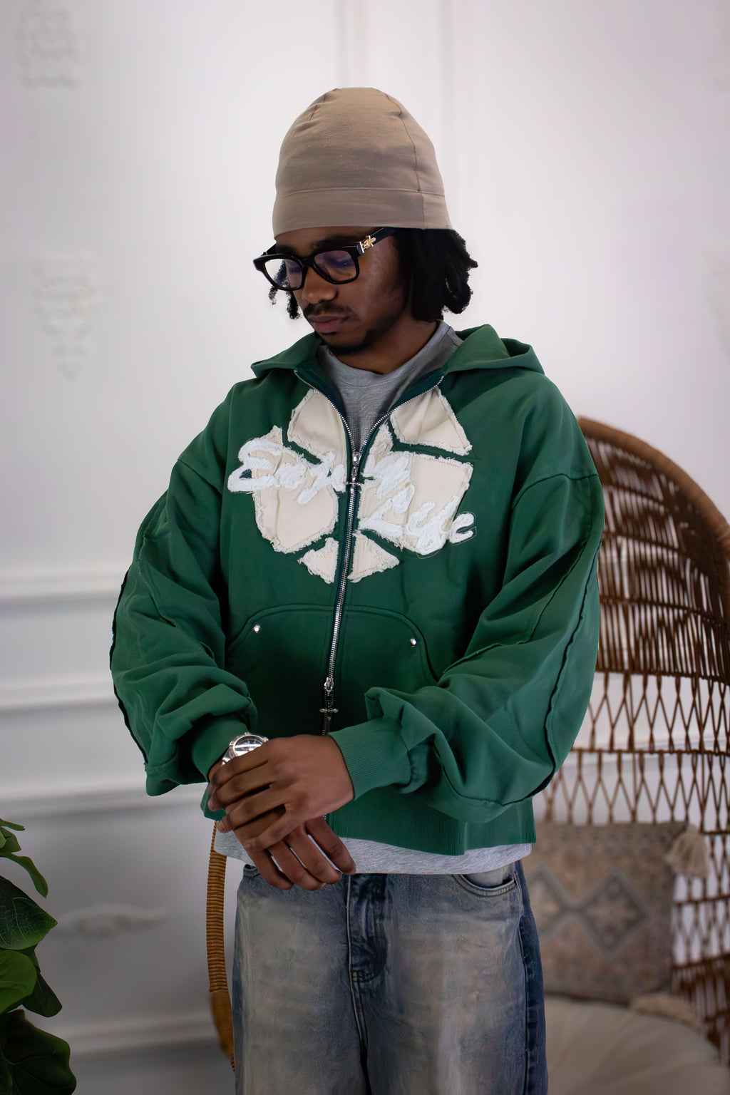 "Moments" Enjoy Life Zip-Up Hoodie • Jade