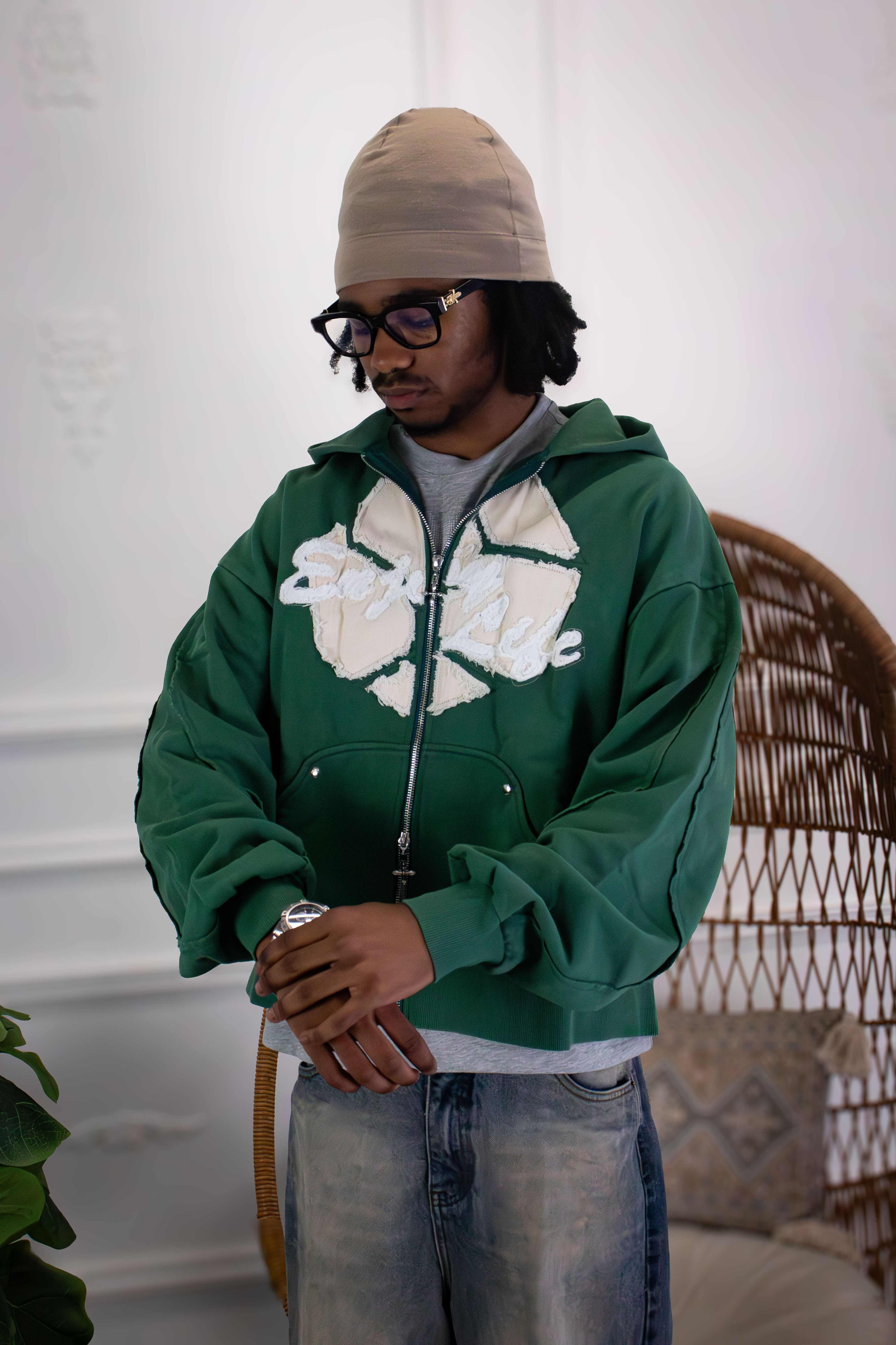 "Moments" Enjoy Life Zip-Up Hoodie • Jade