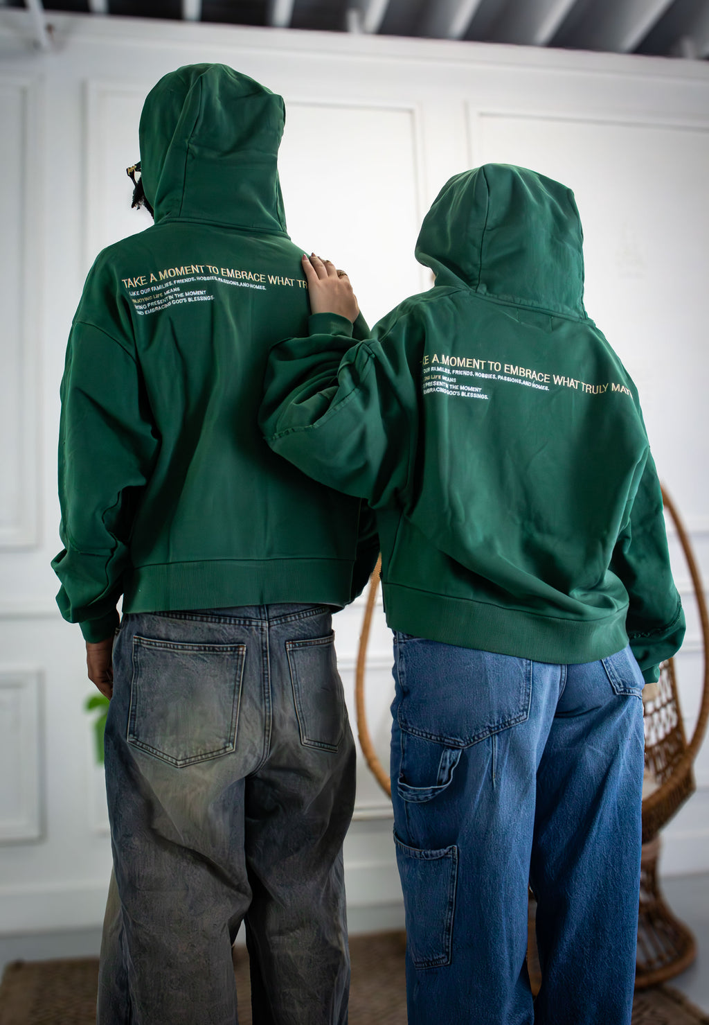"Moments" Enjoy Life Zip-Up Hoodie • Jade